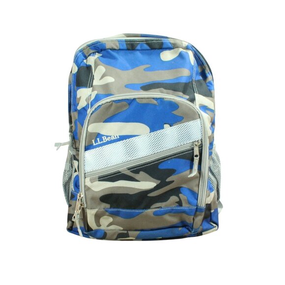 LL Bean Big Kids Deluxe Book Pack 37L School Backpack Camo Print - Picture 1 of 13